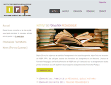 Tablet Screenshot of ifp-ge.ch